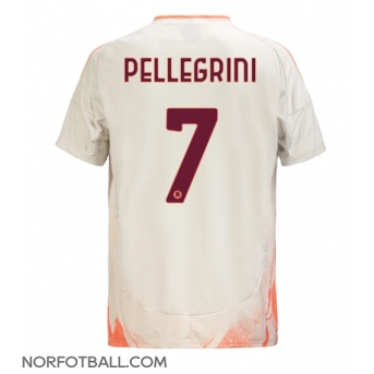 Billige Fotballdrakt AS Roma Lorenzo Pellegrini #7 Replika Bortedrakt 2024-25 Kortermet
